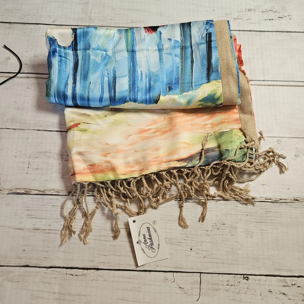 Heirloom Anna Pashmina Scarf‎ Wrap NWT Tree